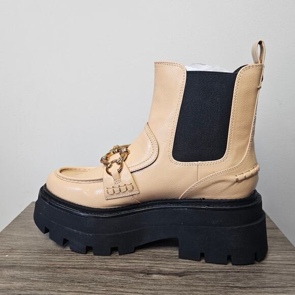 Circus NY By Sam Edelman Women's Brooks Boots Size 9.5 Blonde Patent NWT - Picture 3 of 6